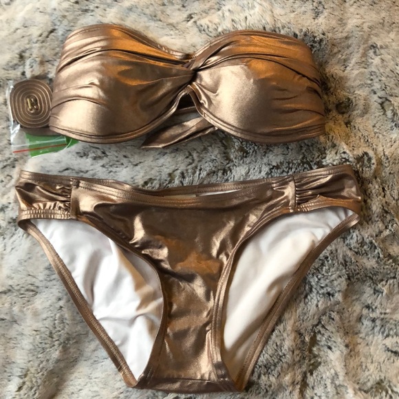 rose gold bikini set